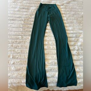 Aerie Dark Green Flare Leggings